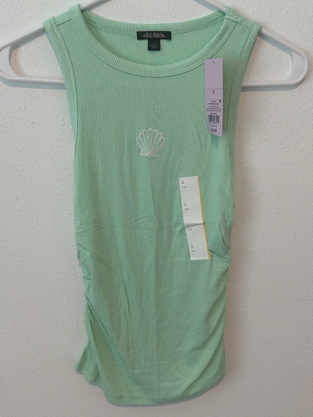 wild fable mint green ribbed shell tank